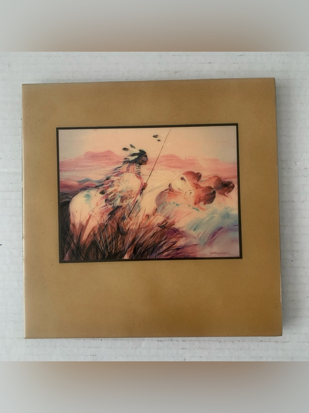 Native American Mystic Rider by Jim Prindiville Porcelain Ceramic Decor
